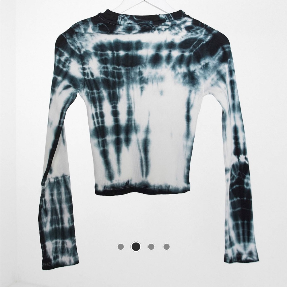 ASOS tie dye cotton ribbed top